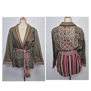 Zara Boho Mirror Jacket Size XL